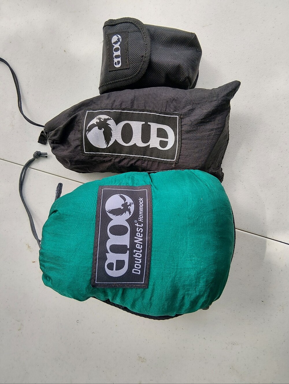 Eno hammock with lights and tree straps